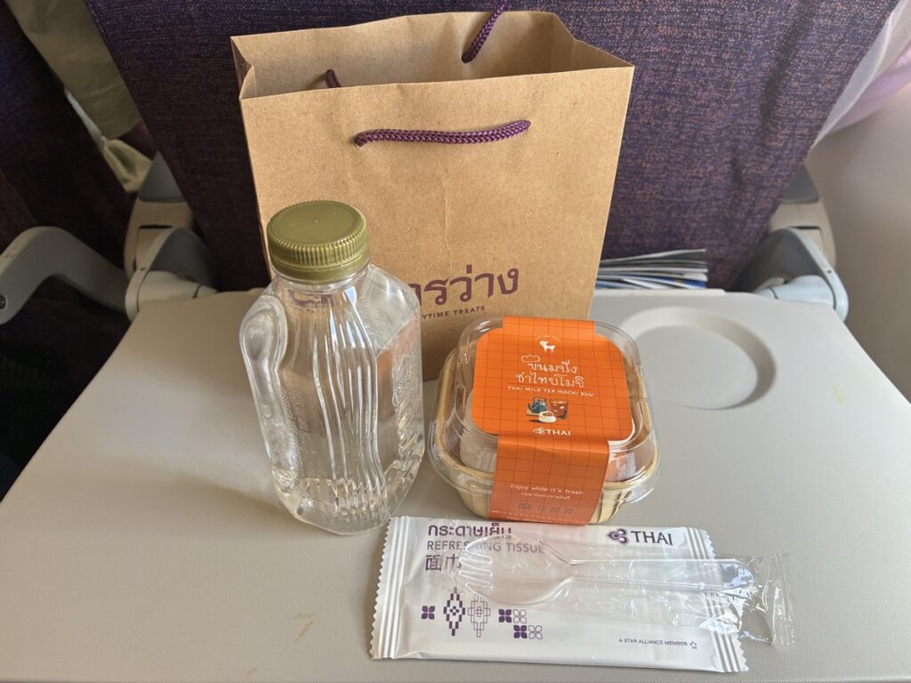 機内のおやつセット